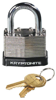 Kryptonite Laminated Steel Padlock with Flat Key EA Padlock