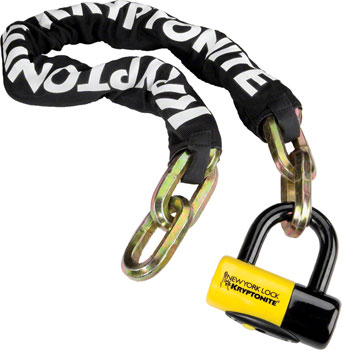 Kryptonite New York Fahgettaboudit Chain 1410 and Disc Lock: 3.25' (100cm) EA Chain Lock
