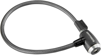 Kryptonite KryptoFlex 1265 Cable Lock - Keyed, 65cm x 12mm, Black EA Cable Lock
