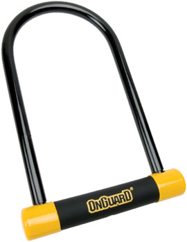 OnGuard BullDog Series U-Lock - 5 x 9", Keyed, Black/Yellow, Includes bracket EA U-Lock