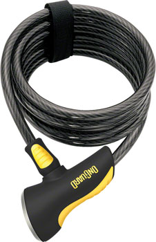 OnGuard Doberman Cable Lock with Key: 6' x 10mm, Gray/Black/Yellow EA Cable Lock
