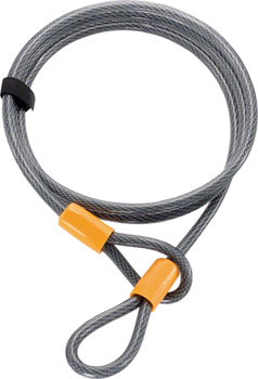 OnGuard Akita Cable: 7' x 10mm, Gray/Orange EA Cable Lock