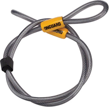 OnGuard Akita Cable: 4' x 10mm, Gray/Orange EA Cable Lock