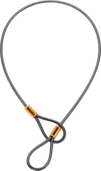 OnGuard Akita Cable for Saddles: 21" x 5m, Gray/Orange EA Cable Lock