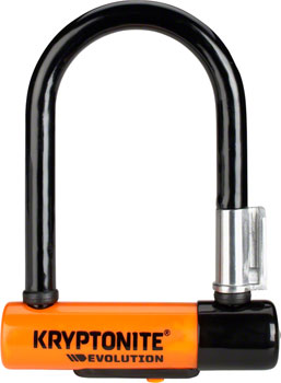 Kryptonite Evolution Series U-Lock - 3.25 x 5.5", Keyed, Black, Includes bracket EA U-Lock