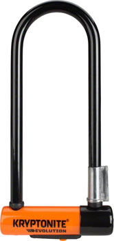 Kryptonite Evolution Series U-Lock - 3 x 9.5", Keyed, Black, Includes bracket EA U-Lock