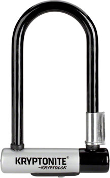 Kryptonite KryptoLok U-Lock - 3.25 x 7", Keyed, Black, Includes bracket EA U-Lock