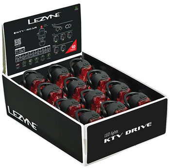 Lezyne KTV Drive+ Taillight Box Set, Black EA Taillight