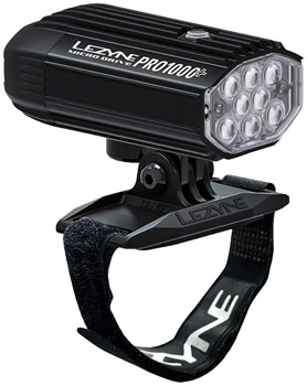 Lezyne Helmet Micro Drive Pro 1000+ Helmet Mount Headlight - Black SET Headlights