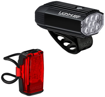 Lezyne Micro Drive 800+/KTV Drive Pro+ Headlight/Taillight Set Headlight & Taillight Set