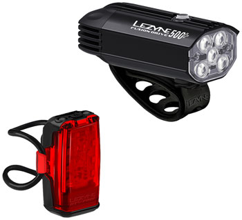 Lezyne Fusion Drive 500+/KTV Drive Pro+ Headlight/Taillight Set Headlight & Taillight Set