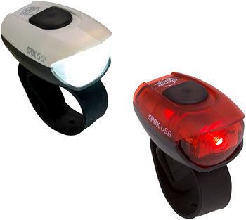 Planet Bike Spok 50 Headlight/Taillight Set Headlight & Taillight Set