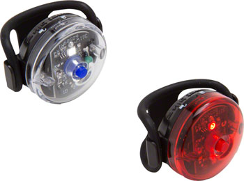 Planet Bike Button Blinky Safety Light Set Headlight & Taillight Set