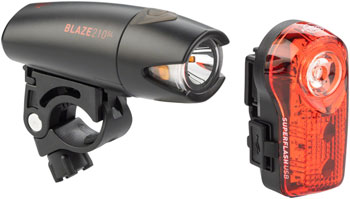 Planet Bike Blaze 210 SL/Superflash Headlight/Taillight Set EA Headlight & Taillight Set