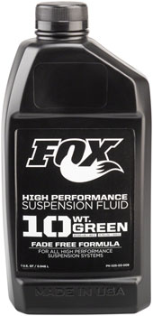 FOX 10 Weight Green Damper Fluid, 32 oz BOT Suspension Tools