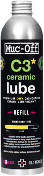 Muc-Off C3 Dry Ceramic Bike Chain Lube - 300ml, Aluminum Refill Bottle EA Lube