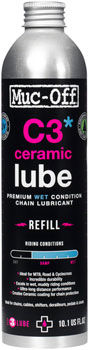 Muc-Off C3 Wet Ceramic Bike Chain Lube - 300ml, Aluminum Refill Bottle EA Lube
