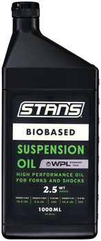 Stan's Biobased Suspension Oil - 2.5WT, 1L EA Suspension Tools