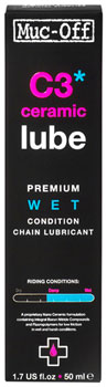 Muc-Off C3 Wet Ceramic Bike Chain Lube - 50ml, Drip EA Lube