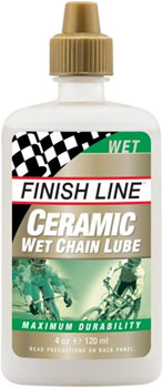 Finish Line Ceramic Wet Bike Chain Lube - 4oz, Drip EA Lube