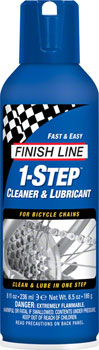 Finish Line 1-Step Cleaner and Bike Chain Lube - 8oz, Aerosol EA Lube