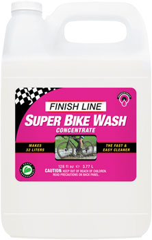 Finish Line Super Bike Wash Cleaner Concentrate - 1 Gallon (Makes 8 Gallons) EA Degreaser