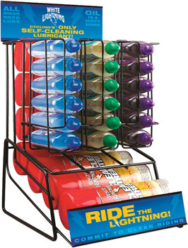 White Lightning Mini Lubricant Display EA Lubricant, Lube Tool, Cleaner Display