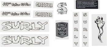Surly Grappler Decal Set - White EA Sticker/Decal