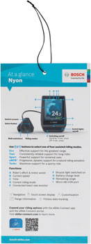 Bosch Quick Start Hangtag - Nyon EA Ebike Retail Support