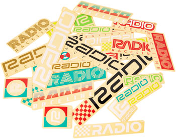 Radio Raceline Sticker Pack - 28 Pieces, Assorted EA Sticker/Decal