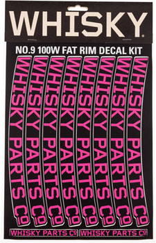 Whisky Parts Co. WHISKY 100w Rim Decal Kit for 2 Rims Magenta EA Rim Part