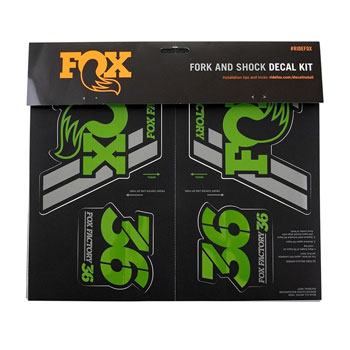 FOX Heritage Decal Kit for Forks and Shocks, Green EA Sticker/Decal