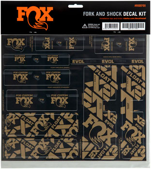FOX Fork and Shock Decal Kit - Kash EA Sticker/Decal