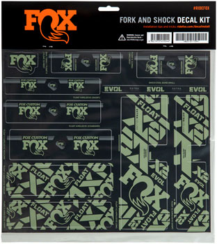 FOX Fork and Shock Decal Kit - Pistachio EA Sticker/Decal