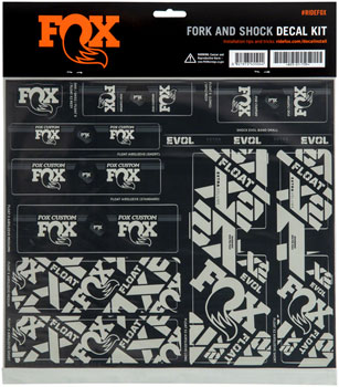FOX Fork and Shock Decal Kit - Battleship Gray EA Sticker/Decal