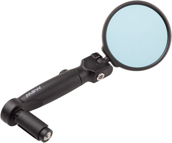 MSW Handlebar Mirror - Flat and Drop Bar, Anti-Glare Blue Lens EA Mirror
