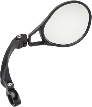 MSW Handlebar Mirror - Flat Bar, Right Side, HD Glass Lens EA Mirror