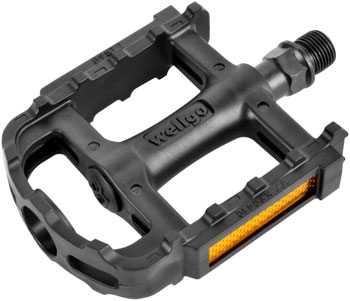 Wellgo LU-895DU Pedals - Platform, Composite, 1/2" Black PAA Pedals