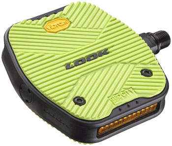 LOOK Geo City Grip Pedals - Platform, 9/16", Lime EA Pedals