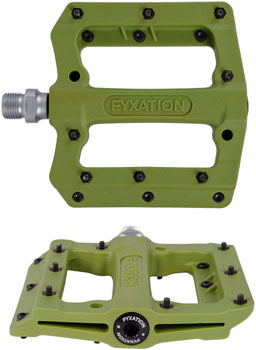 Fyxation Mesa MP Pedals - Platform, Composite/Plastic, 9/16", Desert Sadona Green Sadona Green PAA Pedals