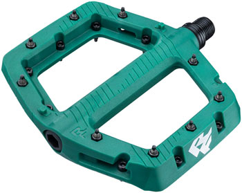 RaceFace Chester Pedals - Platform, Composite, 9/16", Large, Green EA Pedals