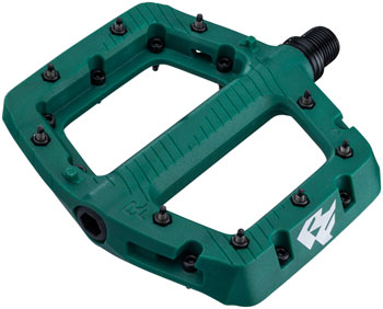 RaceFace Chester Pedals - Platform, Composite, 9/16", Small, Green EA Pedals