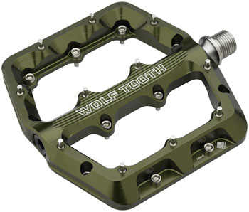 Wolf Tooth Waveform Pedals - Olive, Large Olive PAA Pedals