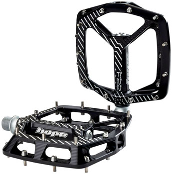 Hope F22 Pedals - Platform, Aluminum, 9/16", Black PAA Pedals