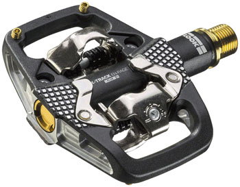 LOOK X-TRACK EN-RAGE PLUS Ti Pedals - Dual Sided Clipless with Platform, Titanium, 9/16", Black EA Pedals