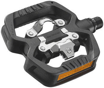 LOOK GEO TREKKING Pedals - Single Side Clipless with Platform, Chromoly, 9/16", Black EA Pedals