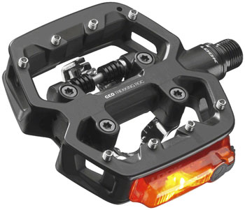 LOOK GEO TREKKING ROC VISION Pedals - Single Side Clipless with Platform, Chromoly, 9/16", Black EA Pedals