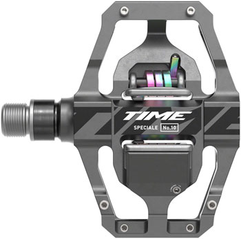 Time Speciale 10 Pedals - Dual Sided Clipless with Platform, Aluminum, 9/16", Gray, Large, B1 Gray PAA Pedals