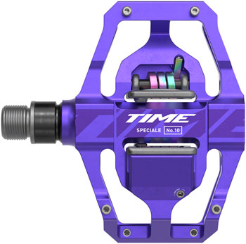 Time Speciale 10 Pedals - Dual Sided Clipless with Platform, Aluminum, 9/16", Purple, Large, B1 Purple PAA Pedals