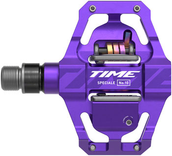 Time Speciale 10 Pedals - Dual Sided Clipless with Platform, Aluminum, 9/16", Purple, Small, B1 Purple PAA Pedals